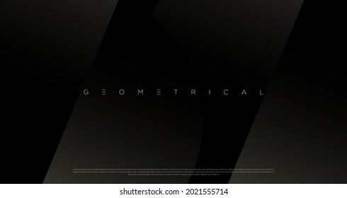 Luxury dark background design for website, poster, brand identity, brochure, presentation template etc. with futuristic geometric shapes. Vector EPS