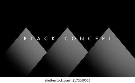 Diseño de fondo oscuro de lujo para sitio web, afiche, identidad de marca, folleto, plantilla de presentación etc con formas geométricas futuristas