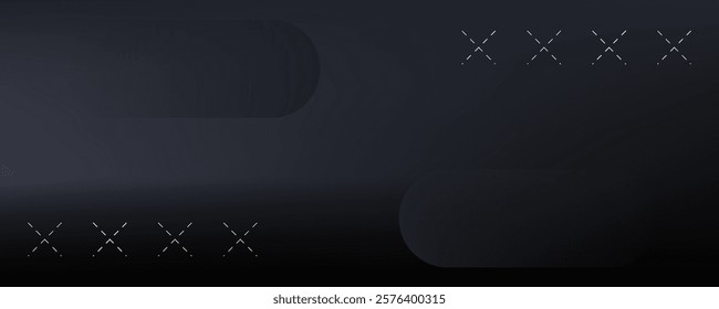 Luxury dark background design for website, poster, brand identity, brochure, presentation template etc. with futuristic geometric shapes. Vector EPS