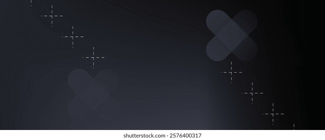 Luxury dark background design for website, poster, brand identity, brochure, presentation template etc. with futuristic geometric shapes. Vector EPS