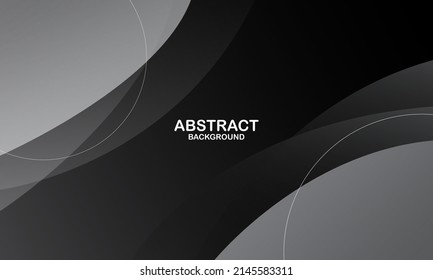 Luxury dark background. Dynamic shapes composition. Vector illustration