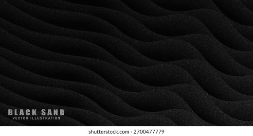 Fundo de areia preto escuro de luxo
