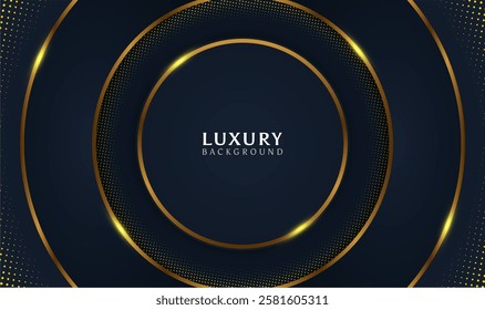 Luxury dark blue background design