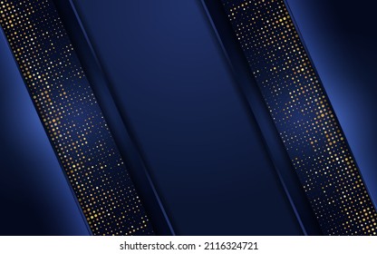 Luxus Dunkelblauer Hintergrund mit glänzendem Effekt