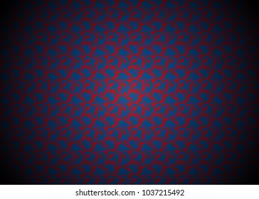 Luxury dark blue and red Background decorated, wallpaper in style retro, Vintage floral elegant pattern abstract vector, vignetting effect