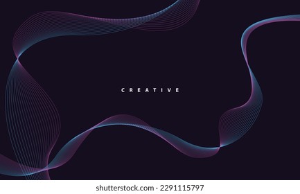 Luxury dark circular cyle abstract background