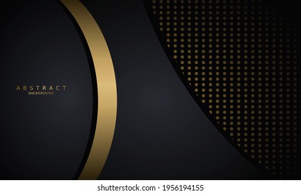 luxury dark geometric abstract texture. modern golden abstract background is perfect for the cover, design of books, posters, flyers, website backgrounds, etc.