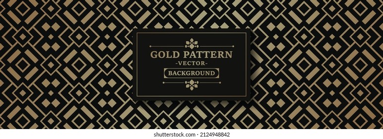 Luxury dark gold abstract line pattern