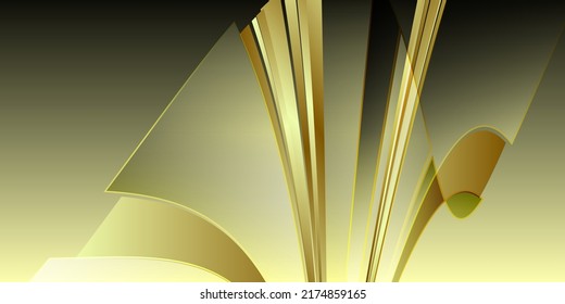 Luxury dark gold background vector