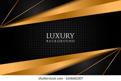 Luxury dark with golden lines abstract style background