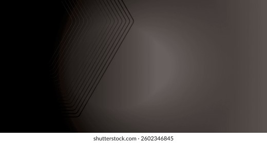 Luxury dark gradient background design. elegant geometric shapes for branding. with futuristic hexagon lines.