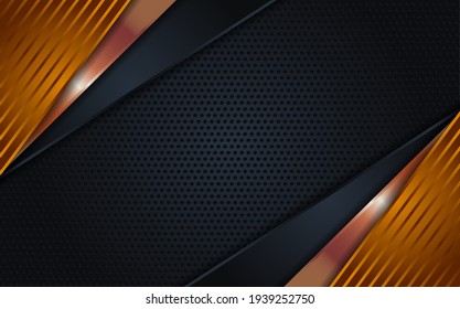 
Luxury Dark Grey and gold combinations background design
