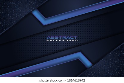Luxury dark navy background combine with gradient blue lines