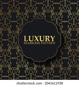 luxury dark seamless pattern background