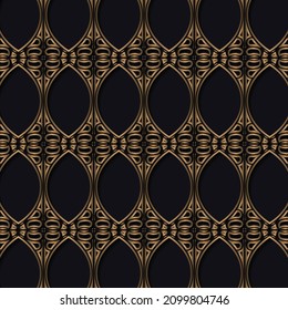 luxury dark seamless pattern background