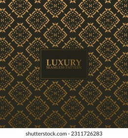 luxury dark seamless pattern background