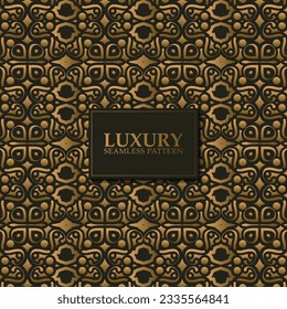 luxury dark seamless pattern background