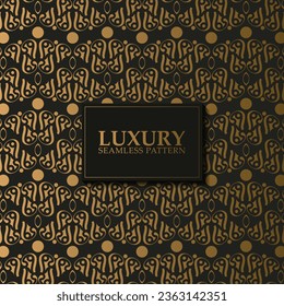 luxury dark seamless pattern background