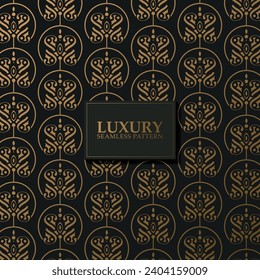 luxury dark seamless pattern background