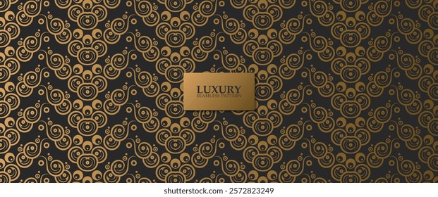 luxury dark seamless pattern background