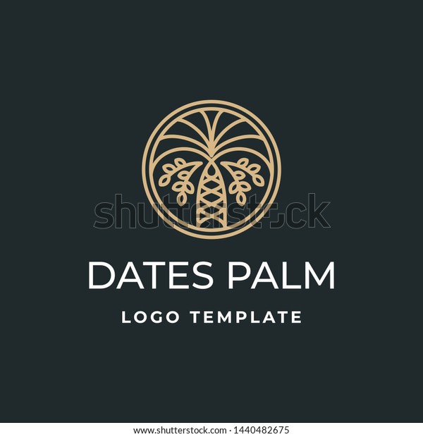 Luxury Dates Palm Logo\
Template