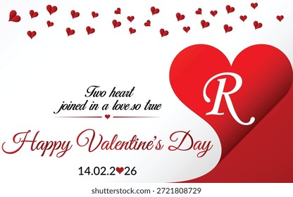 Fondo de lujo del día de San Valentín con corazones románticos, tonos rojos y rosados suaves y Elementos de diseño elegantes. Perfecto para Anuncios de venta de San Valentín, volantes, carteles, marketing en redes sociales, campañas publicitarias y promociones de comercio electrónico. Ideal para marcas, empresas y diseñadores que buscan un tema romántico premium.