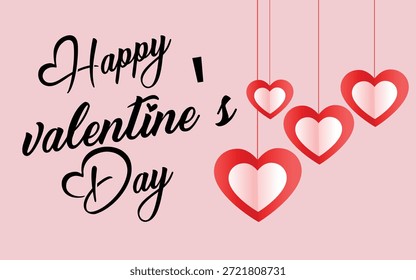 Fondo de lujo del día de San Valentín con corazones románticos, tonos rojos y rosados suaves y Elementos de diseño elegantes. Perfecto para Anuncios de venta de San Valentín, volantes, carteles, marketing en redes sociales, campañas publicitarias y promociones de comercio electrónico. Ideal para marcas, empresas y diseñadores que buscan un tema romántico premium.