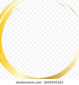 Luxury decoration text box golden brush element template design  file transparent . Vector Illustration . 