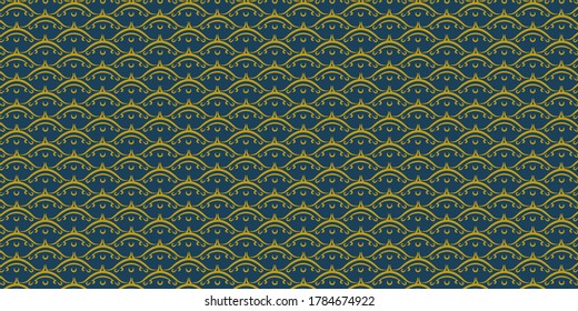 Lujo en la decoración. Tonos azul oscuro y dorado. Vector.
