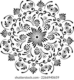 Luxury decorative background design with mandala pattern