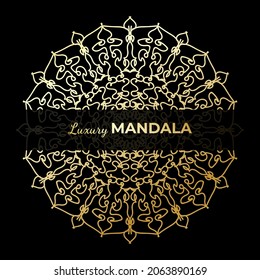 Luxury Decorative Colorful Islamic Batik Mandala Greetings Card Background With Abstract Unique Pattern Design In East Style.