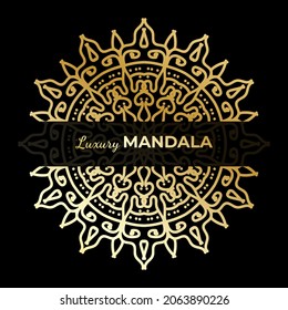 Luxury Decorative Colorful Islamic Batik Mandala Greetings Card Background With Abstract Unique Pattern Design In East Style.