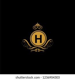 luxury decorative flower logo