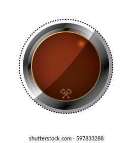 Luxury decorative insignia icon vector illustration graphic design