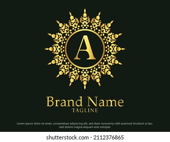 Luxury Decorative letter A logo