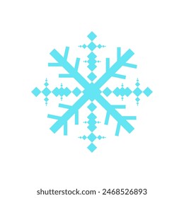 luxury decorative snowflake pixel art ornamental , Circular pattern in form of mandala for Henna,
