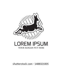 Luxury Deer Logo vector design template