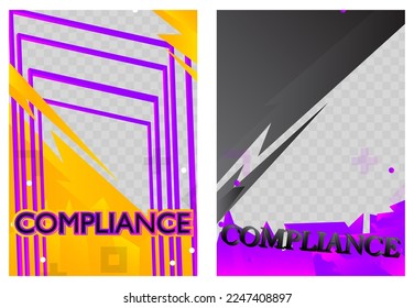 Ilustración vectorial Luxe Compliance Background. Resumen de la plantilla de afiches de eventos para sitio web, banner, portada de libros, presentación.