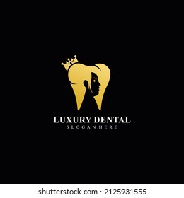 Luxury dental health logo luxury dental clinic logo design medical doctor dentist logotype concept