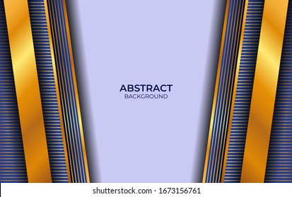 Luxury Design Blue And Gold Background