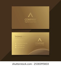 luxury design business card gradient template vector.
Elegant dark back background with abstract golden wavy lines shiny. combination gold, white and black colors.  
