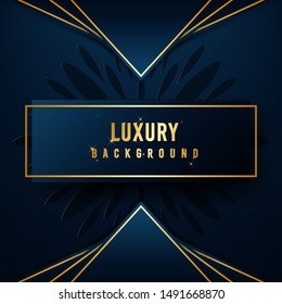 luxury design element for product or print. made with golden foil color and dark shiny background. Eps10 Vector