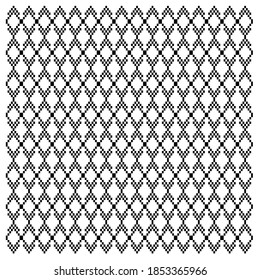 LUXURY DESIGN GEOMETRIC ORNAMENTS, AZTECS BLACK WHITE