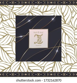 Luxury design for labels, badges, frames, logo, packaging. Great for
perfume, soap, lotions. Can be used for background image. Vector illustration