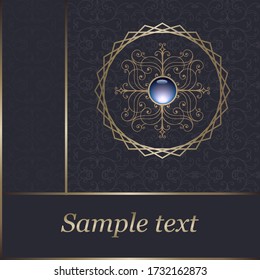 Luxury design for labels, badges, frames, logo, packaging. Great for
perfume, soap, lotions. Can be used for background image. Vector illustration