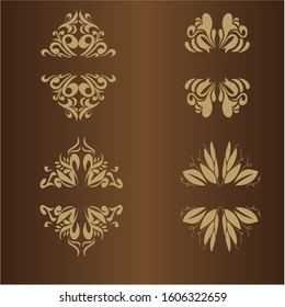 luxury design logo ornament for text place
