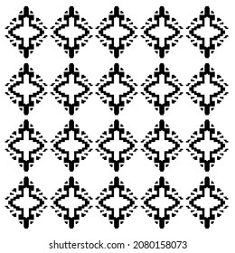 LUXURY DESIGN ORNAMENTS, AZTECS BLACK WHITE