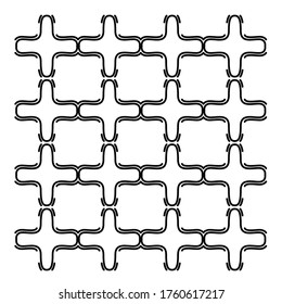 Luxury design ornaments, black white Aztecs