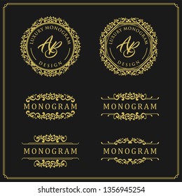 Luxury design set for wedding and decoration