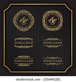 Luxury design set for wedding and decoration